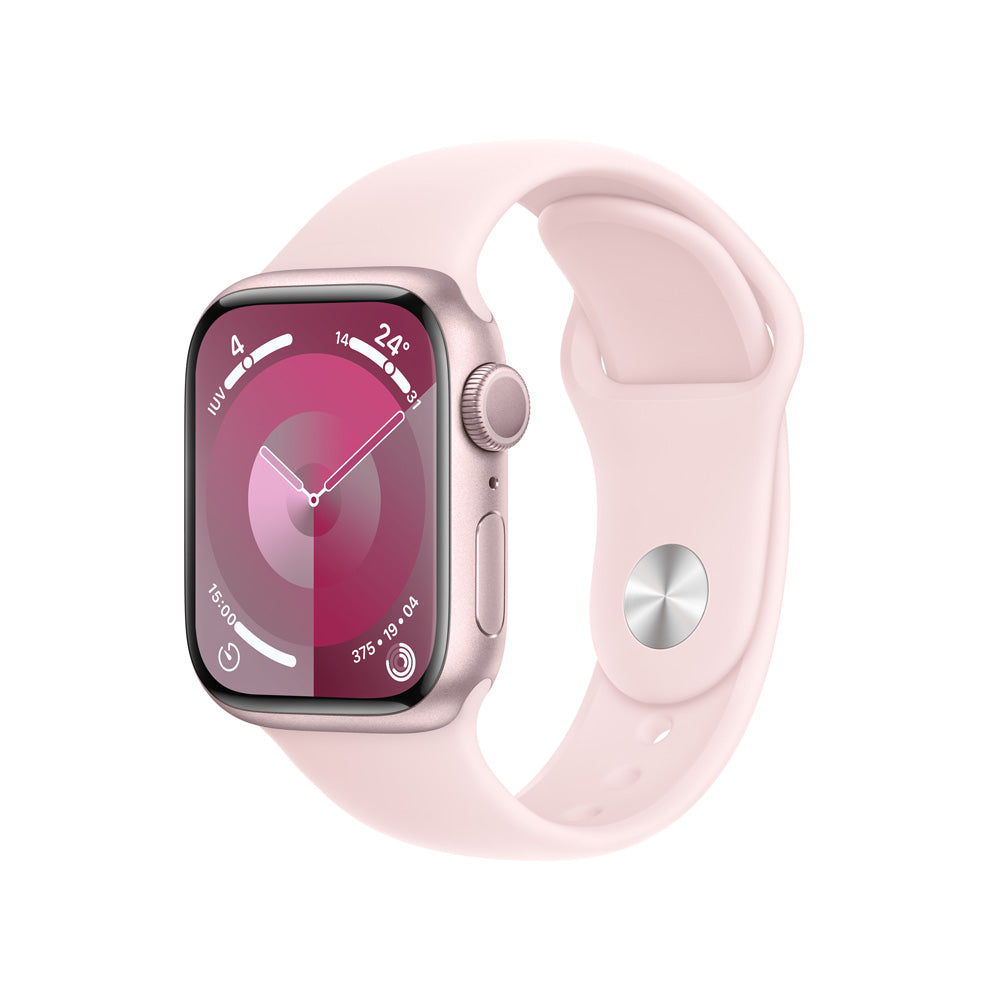 Apple Watch Series 9 correa deportiva con pantalla súper brillante y certificación IP6X de resistencia al polvo y resistencia al agua hasta 50mts