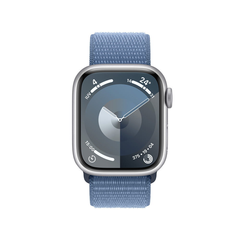 Watch_S9_LTE_41mm_Silver_Aluminum_Winter_Blue_Sport_Loop_PDP_Image_Position-2__COES