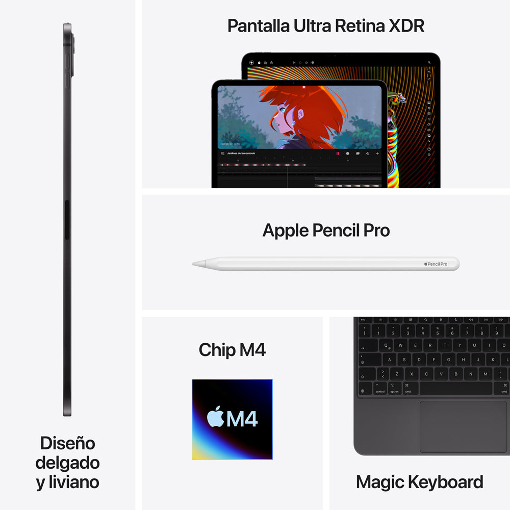 iPad Pro de 13 pulgadas Wi-Fi 1 TB Vidrio nanotexturizado - Negro