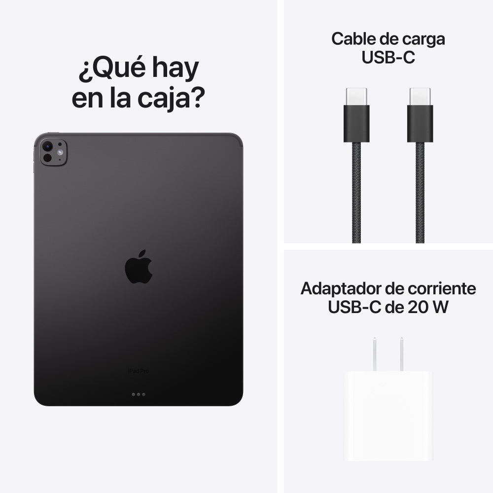 iPad Pro de 13 pulgadas Wi-Fi 1 TB Vidrio nanotexturizado - Negro espa