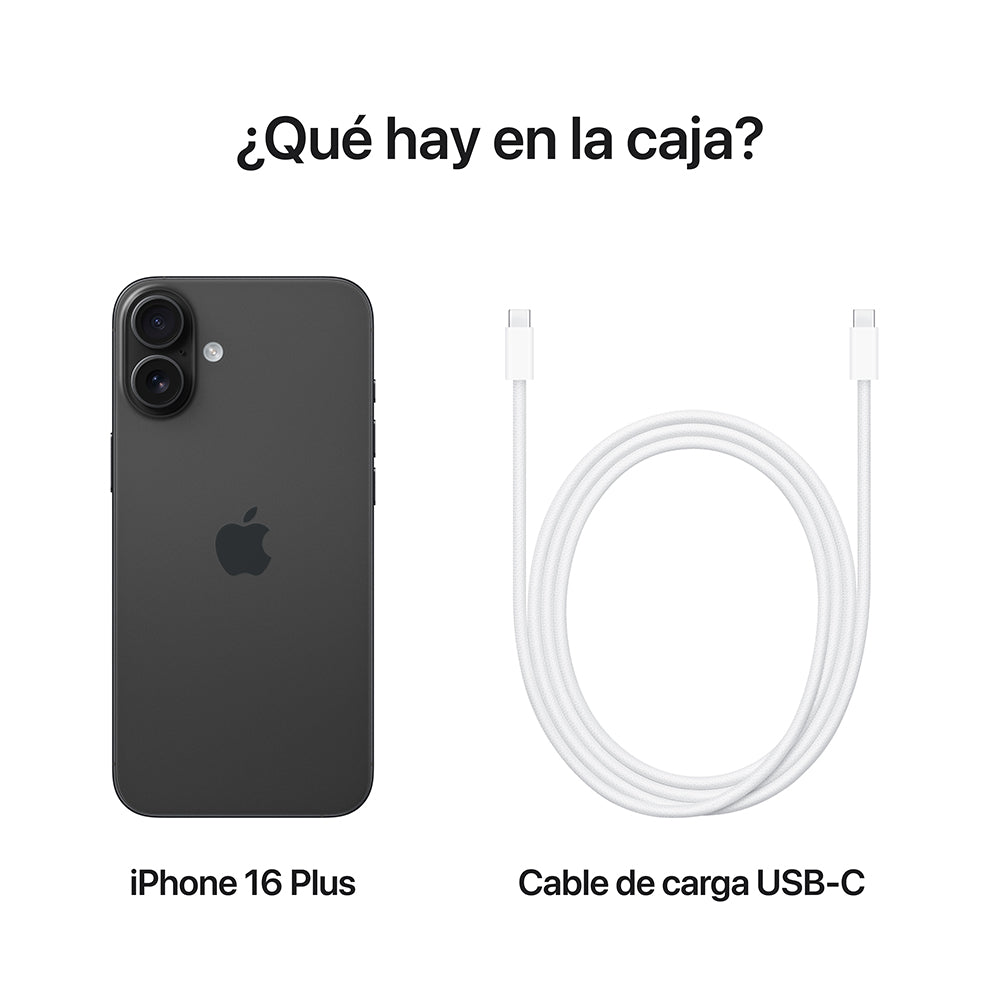 iPhone 16 Plus 512 GB Negro: sofisticación y elegancia en Mac Center Colombia.