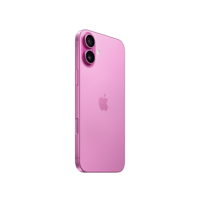 iPhone 16 Plus en color rosa de 128 GB: rendimiento excepcional en un diseño encantador. Conócelo en Mac Center Colombia.