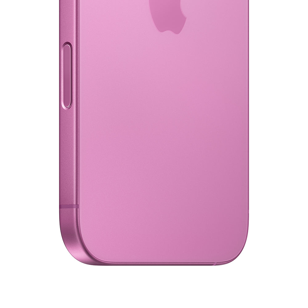 iPhone 16 Plus en color rosa de 128 GB: ideal para quienes buscan un toque de color en su vida diaria. Conócelo en Mac Center Colombia.