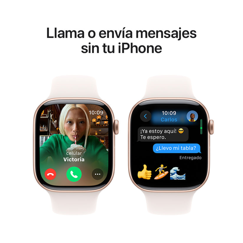 Conoce Apple Watch Series 10 GPS aluminio color oro rosa