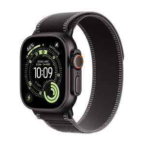 Apple Watch Ultra 3 GPS + Cellular • Caja de titanio negro de 49 mm • Correa Trail negro/carbón - M/L