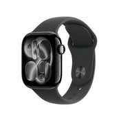 Apple Watch Series 11 GPS • Caja de aluminio negro azabache de 42 mm • Correa deportiva negra – S/M