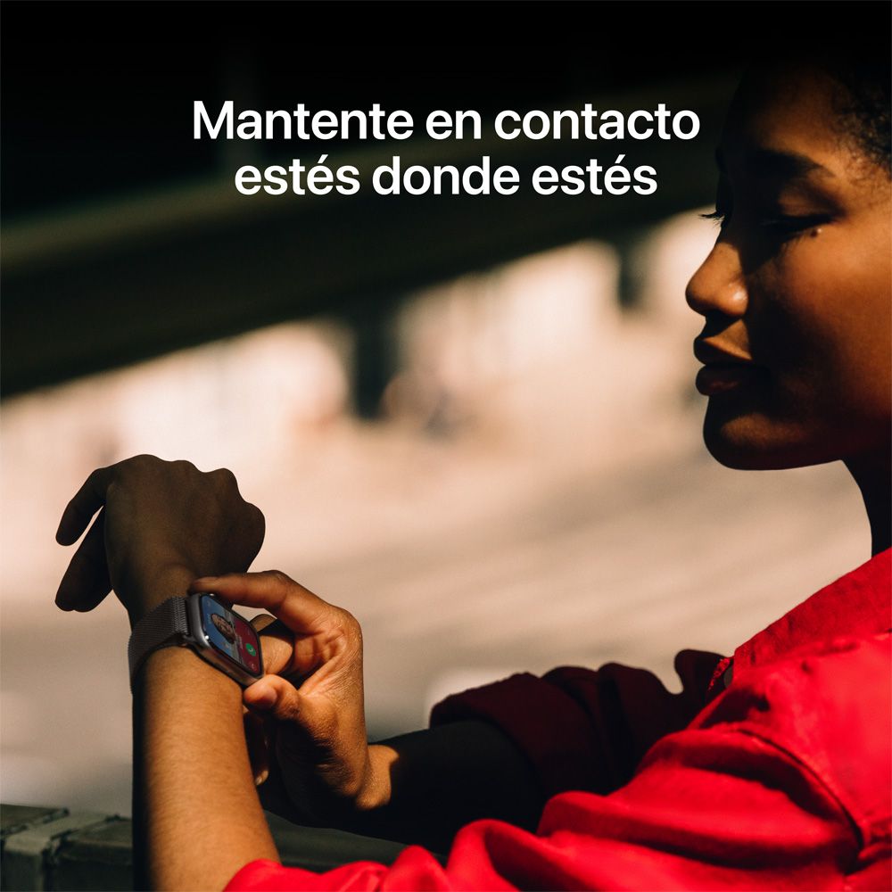 Apple Watch Series 11 GPS • Caja de aluminio color plata de 42 mm • Correa deportiva morado niebla – S/M