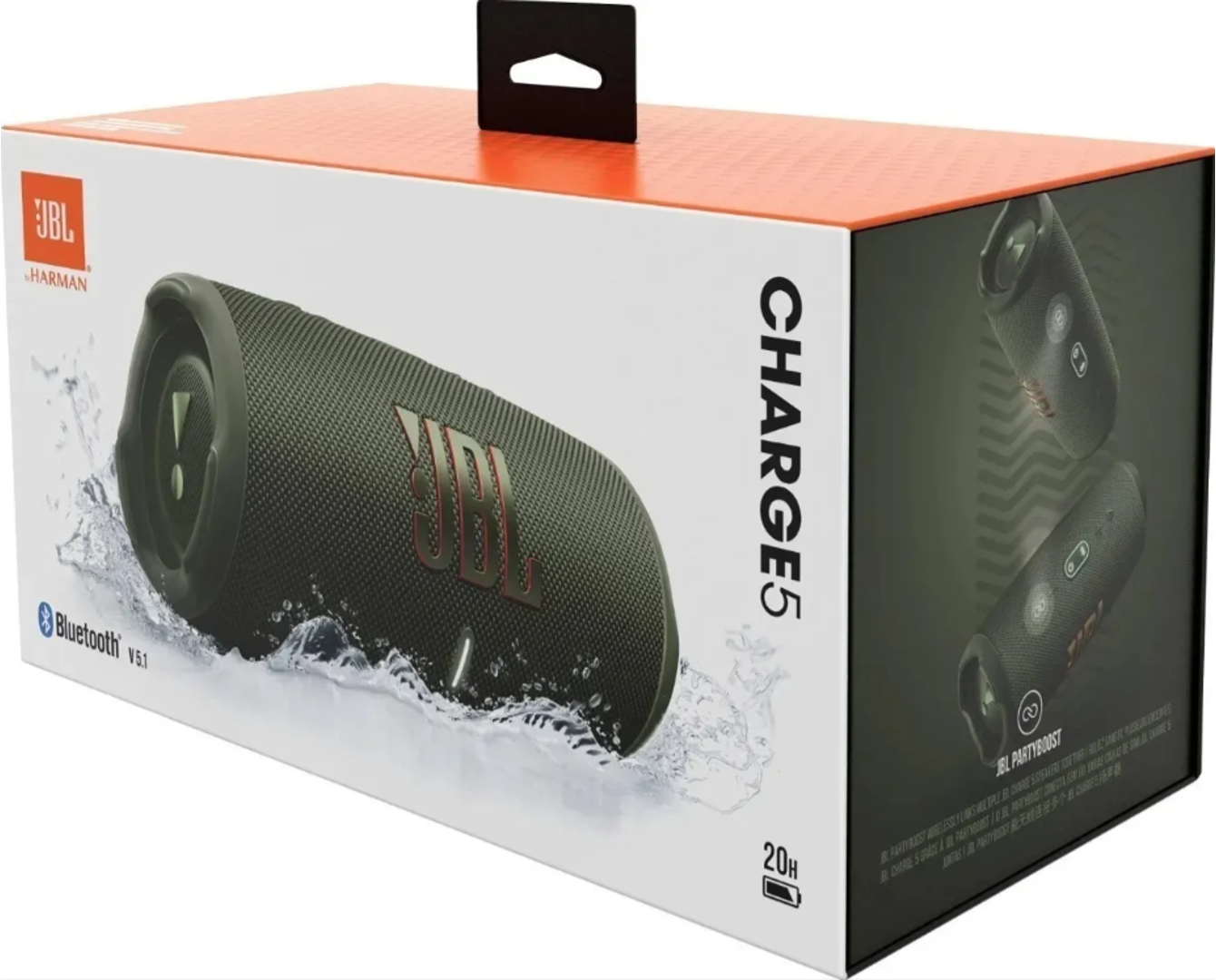 SPEAKER JBL CHARGE 5 PORTABLE BLUETOOTH GREEN