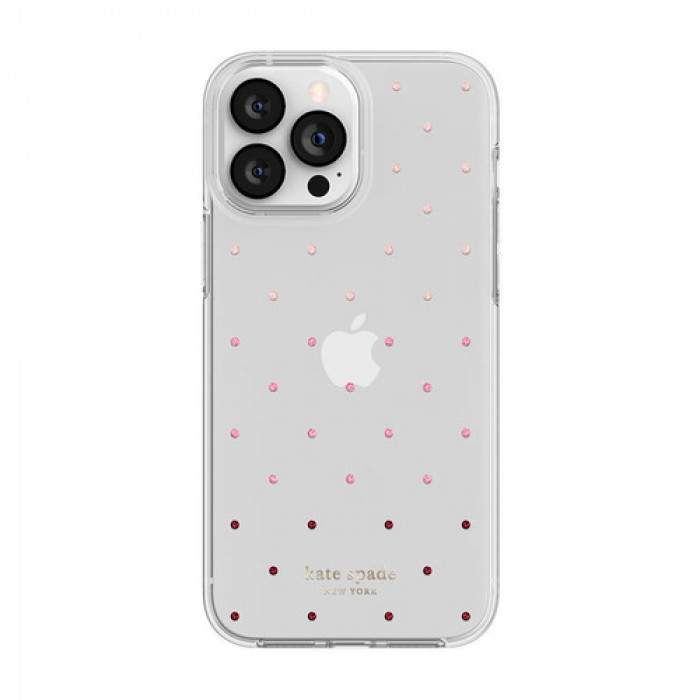 Case Kate Spade NY para iPhone 13 Pro Max- Transparente/Rosa