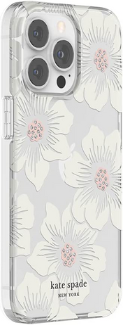 Case Kate Spade NY para iPhone 13 Pro- Hollyhock Floral/Clear