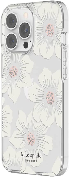 Case Kate Spade NY para iPhone 13 Pro- Hollyhock Floral/Clear