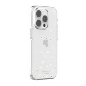 Case Kate Spade NY para iPhone 14 Pro - Flores/Transparente