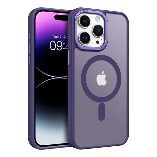 ESTUCHE MAGSAFE IPHONE 15 PRO MAX MORADO
