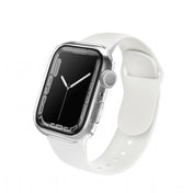 Bómper protector  para Apple Watch en cristal y bordes de policarbonato para Apple Watch  series SE 42mm, que protege la pantalla de tu Apple Watch ante cualquier golpe y/o caída. fácil y rápida instalación. dos unidades por empaque.