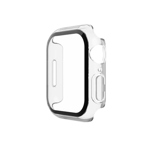 Bómper protector  para Apple Watch en cristal y bordes de policarbonato para Apple Watch  series SE 42mm, que protege la pantalla de tu Apple Watch ante cualquier golpe y/o caída. fácil y rápida instalación. dos unidades por empaque.
