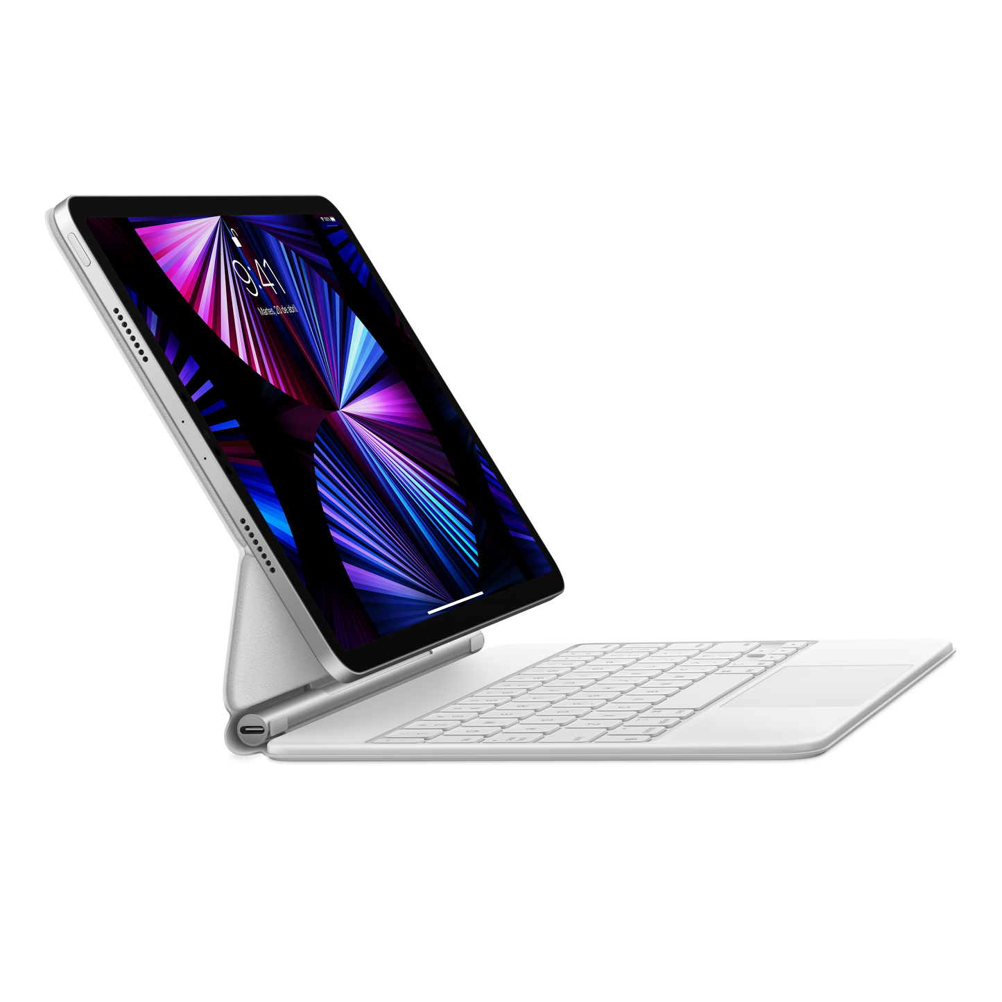 Magic Keyboard para el iPad Pro de 11 pulgadas (tercera generación) y el iPad Air (quinta generación) - Español (América Latina) - Blanco