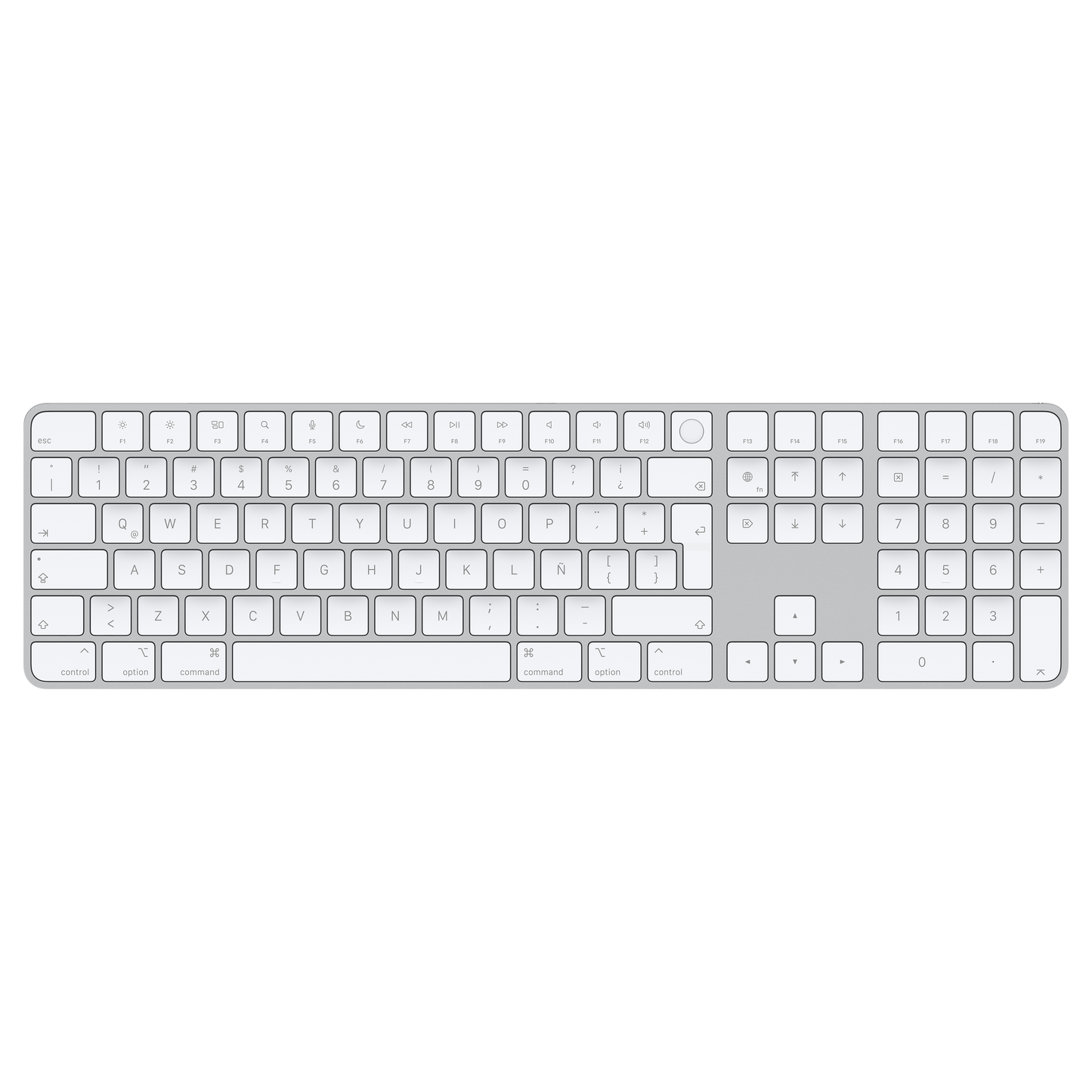 Magic Keyboard con Touch ID y Teclado Numérico para modelos Mac con Apple Silicon -Español (Latino America)