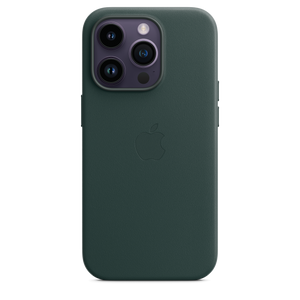 Funda de piel con MagSafe para el iPhone 14 Pro - Verde bosque
