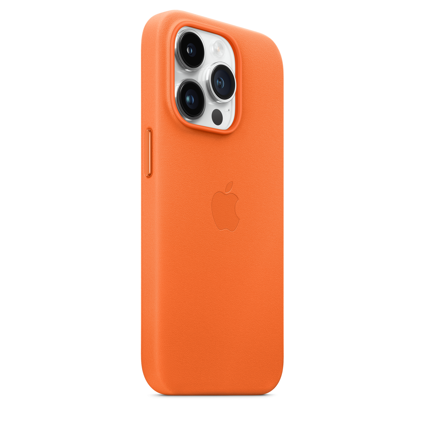 Funda de piel con MagSafe para el iPhone 14 Pro - Naranja