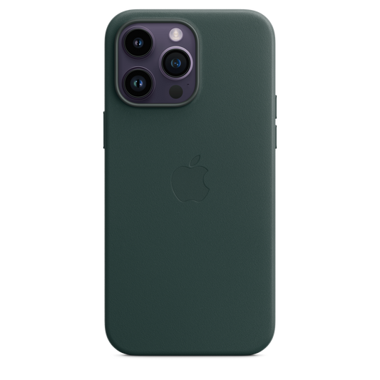 Funda de piel con MagSafe para el iPhone 14 Pro Max - Verde bosque