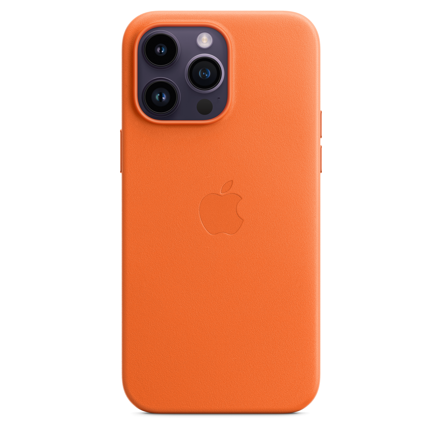 Funda de piel con MagSafe para el iPhone 14 Pro Max - Naranja