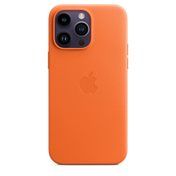 Funda de piel con MagSafe para el iPhone 14 Pro Max - Naranja