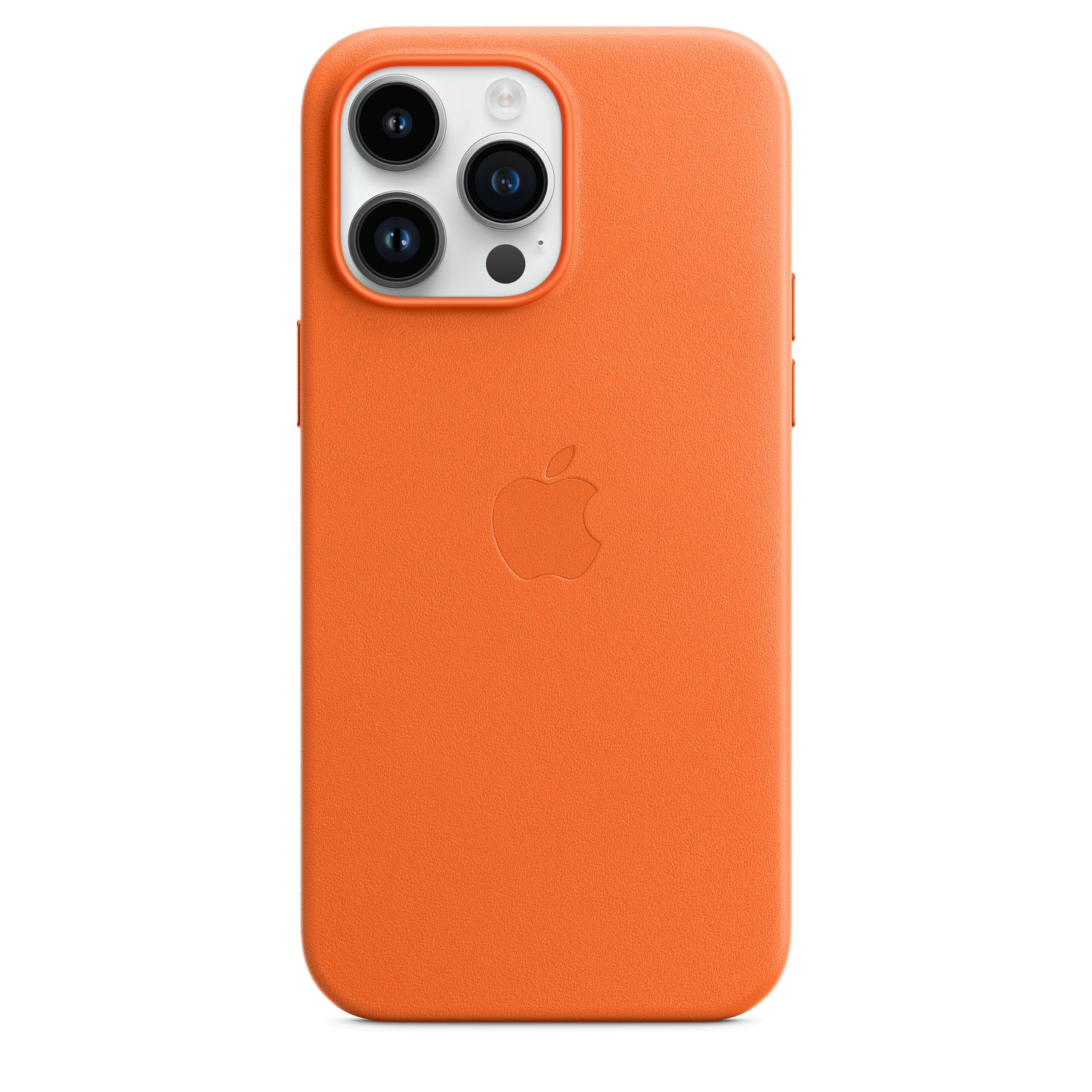 Funda de piel con MagSafe para el iPhone 14 Pro Max - Naranja