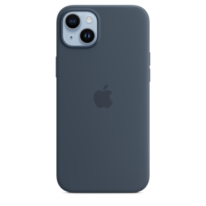 Funda de silicona con MagSafe para el iPhone 14 Plus - Azul tempestad