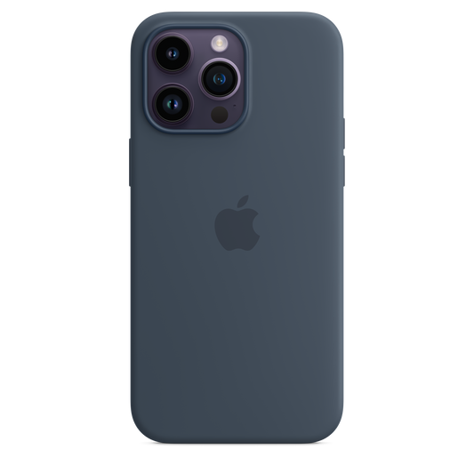 Funda de silicona con MagSafe para el iPhone 14 Pro Max - Azul tempestad