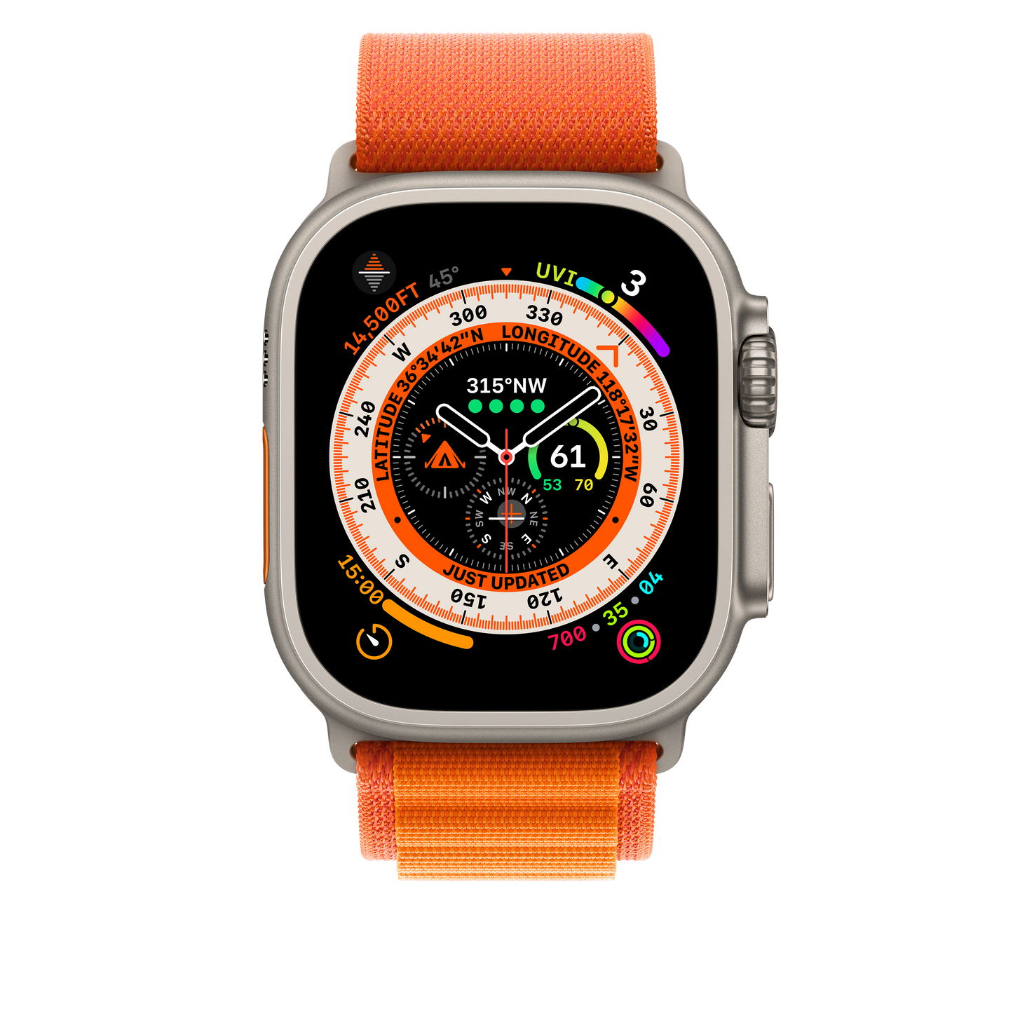 Correa Loop Alpine naranja (49 mm) - Talla S