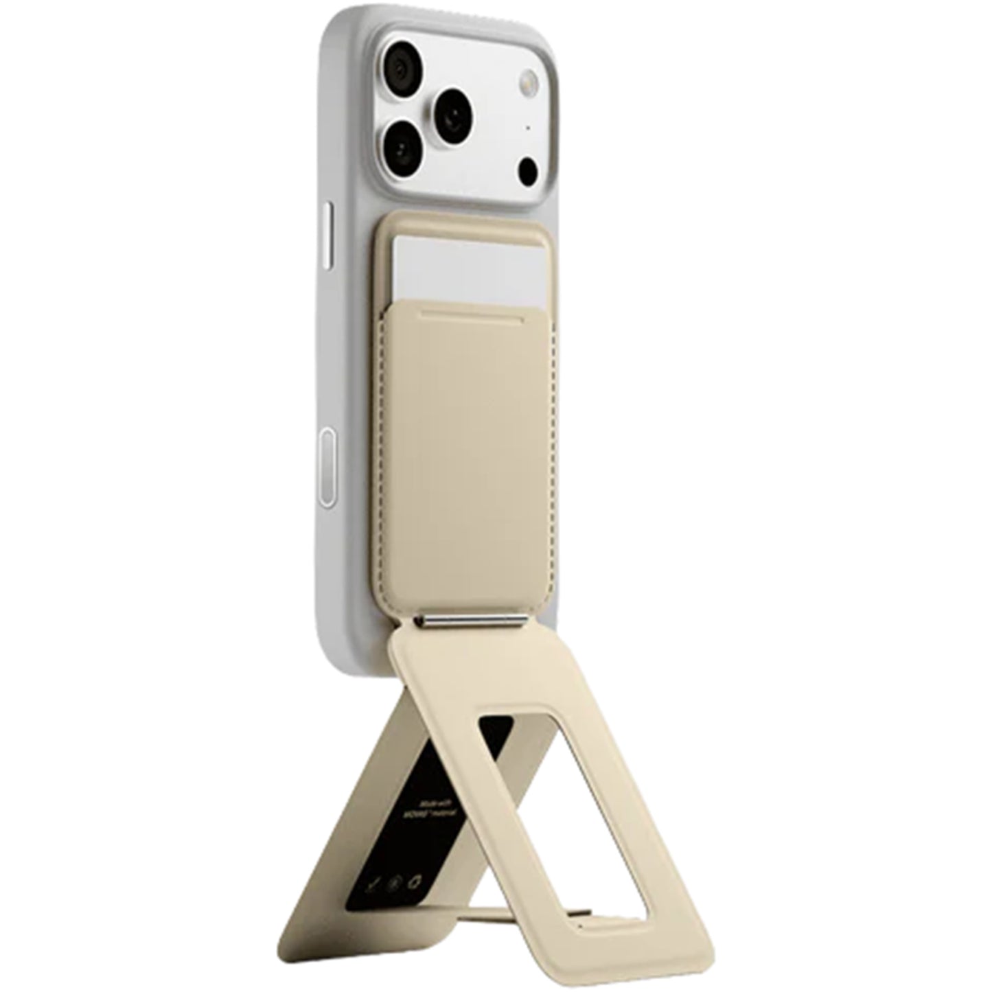 CARTERA MOFT MAGSAFE PARA IPHONE CON STAND TRIPODE EARTHEN BEIGE