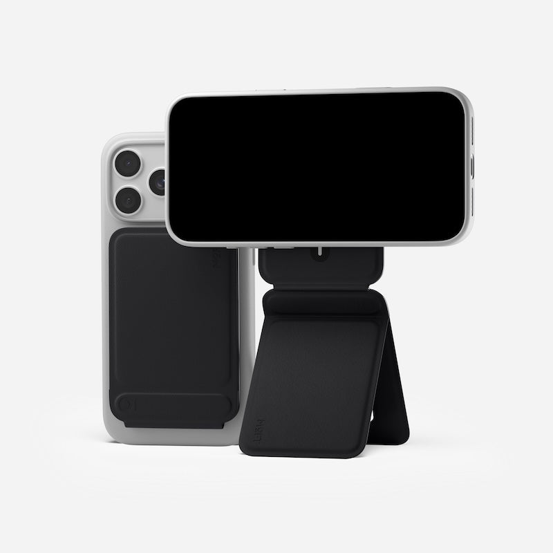 CARTERA MOFT MAGSAFE PARA IPHONE CON STAND TRIPODE JET BLACK