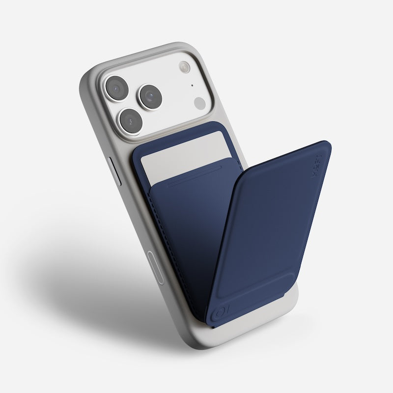 CARTERA MOFT MAGSAFE PARA IPHONE CON STAND TRIPODE NAVY BLUE