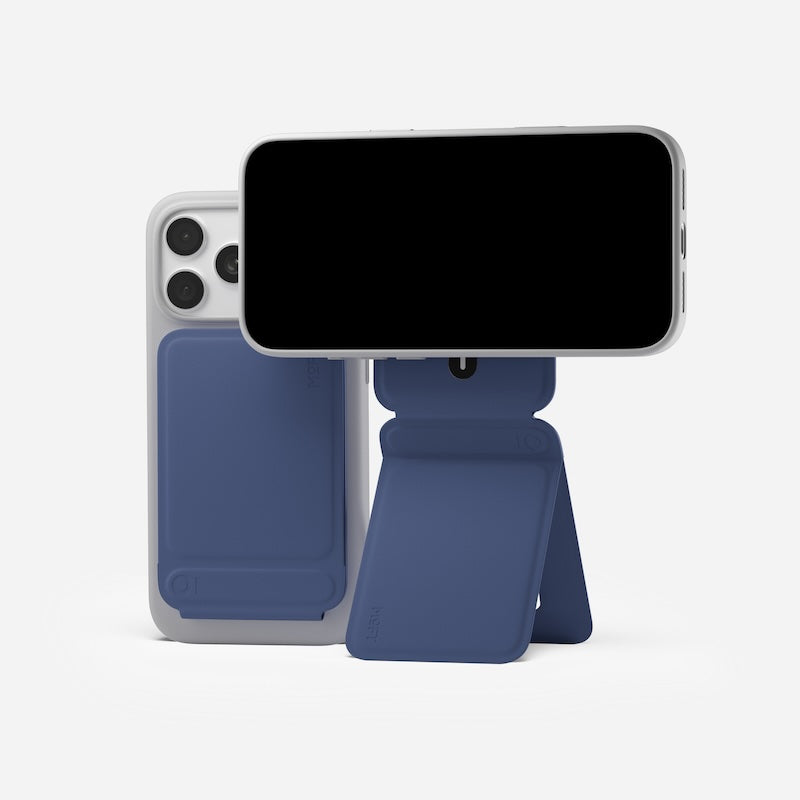 CARTERA MOFT MAGSAFE PARA IPHONE CON STAND TRIPODE NAVY BLUE
