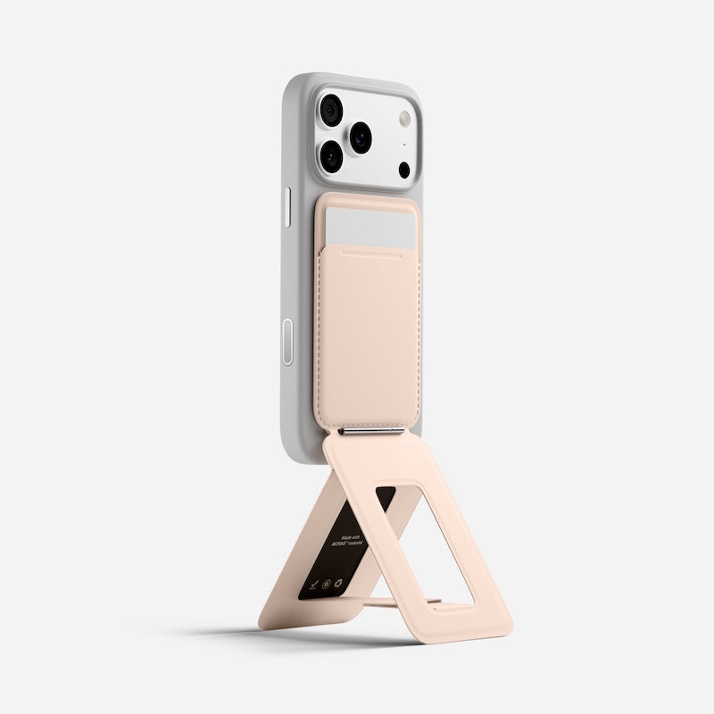 CARTERA MOFT MAGSAFE PARA IPHONE CON STAND TRIPODE PEACH PINK