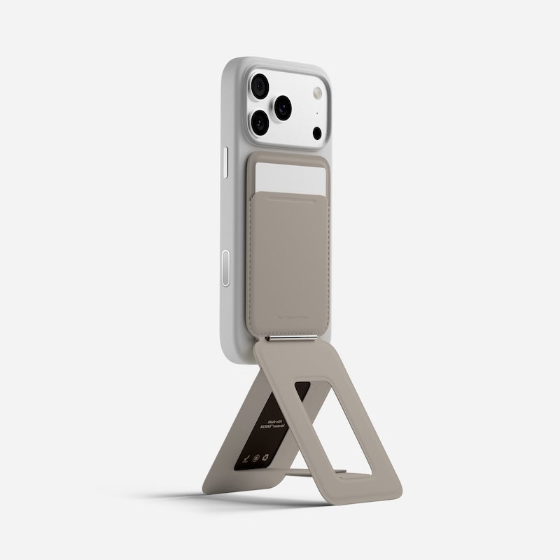 CARTERA MOFT MAGSAFE PARA IPHONE CON STAND TRIPODE TAUPE