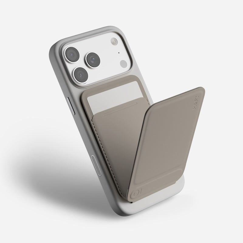 CARTERA MOFT MAGSAFE PARA IPHONE CON STAND TRIPODE TAUPE