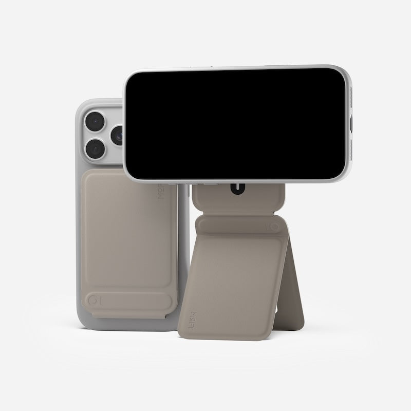 CARTERA MOFT MAGSAFE PARA IPHONE CON STAND TRIPODE TAUPE