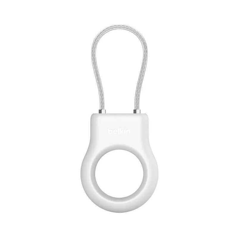 Llavero Premium Belkin Guaya De Seguridad Para AirTag - Blanco