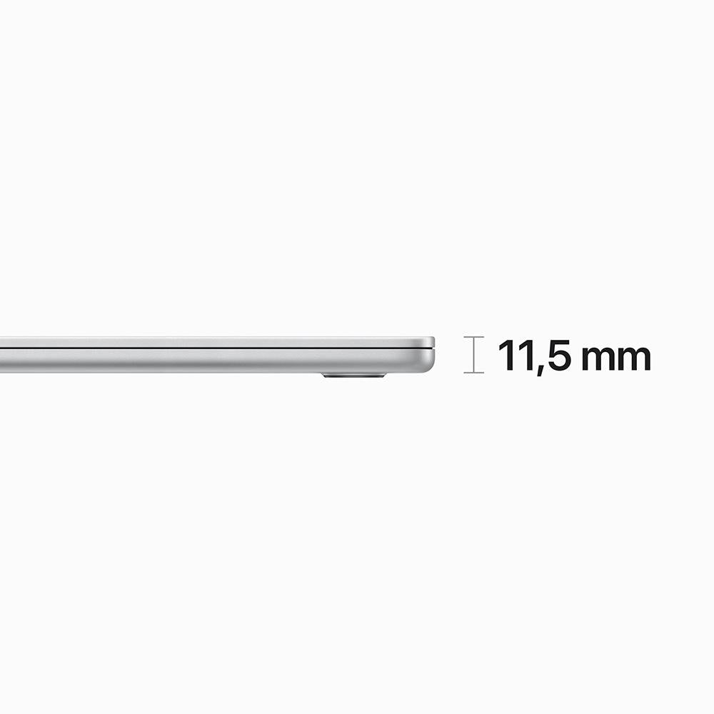 MacBook Air de 15 pulgadas: Chip M2 de Apple con CPU de ocho núcleos y GPU de diez núcleos, 512 GB SSD - Plata