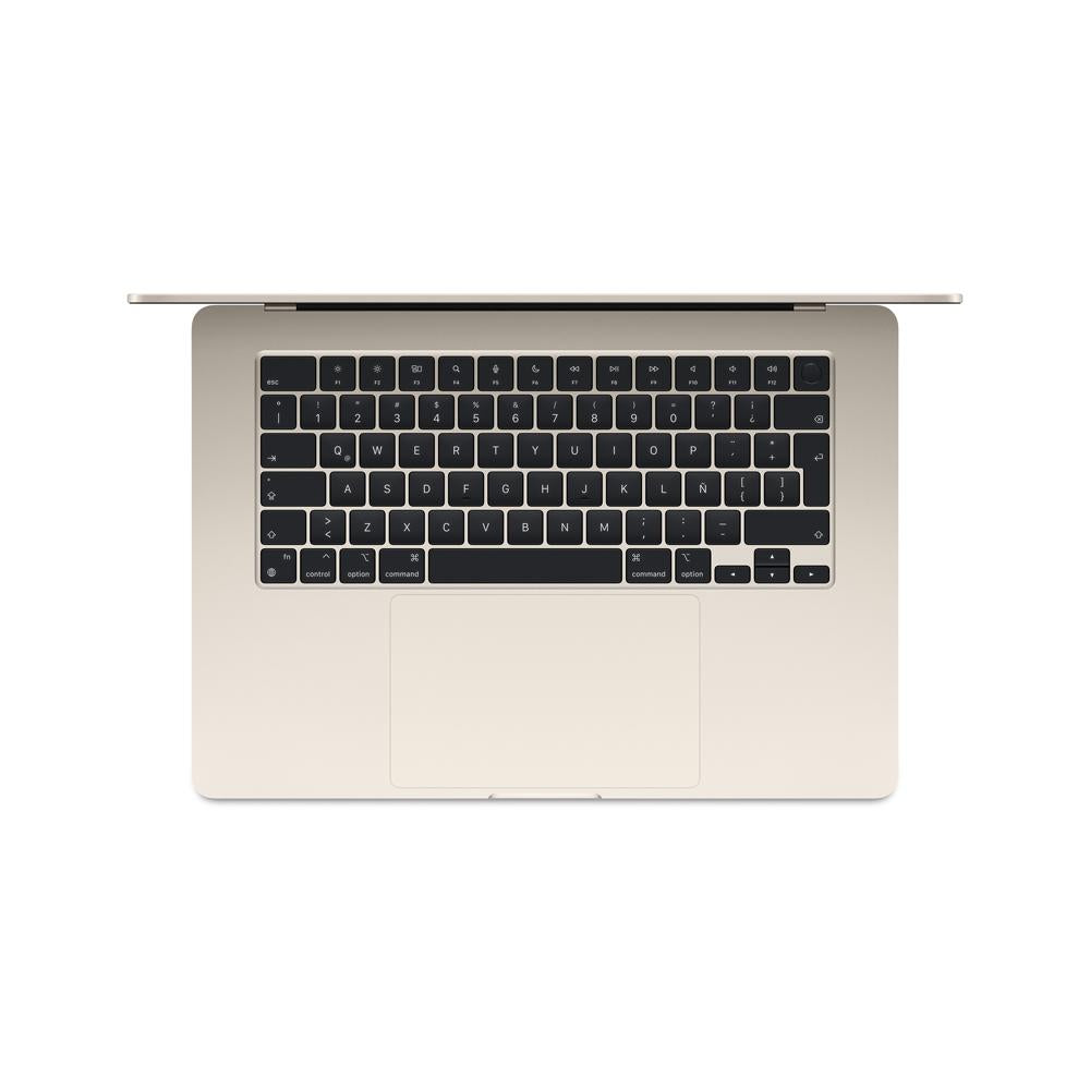 MacBook Air de 15 pulgadas: Chip M3 de Apple con CPU de 8 núcleos y GPU de 10 núcleos, 256 GB SSD - Blanco estrella