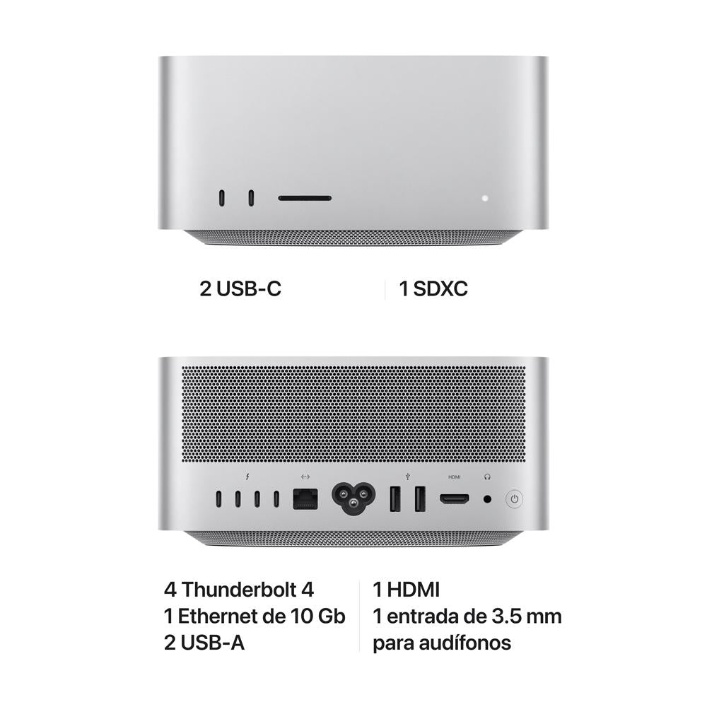 Mac Studio: Chip M1 Max de Apple con CPU de diez núcleos y GPU de veinticuatro núcleos, 512 GB SSD