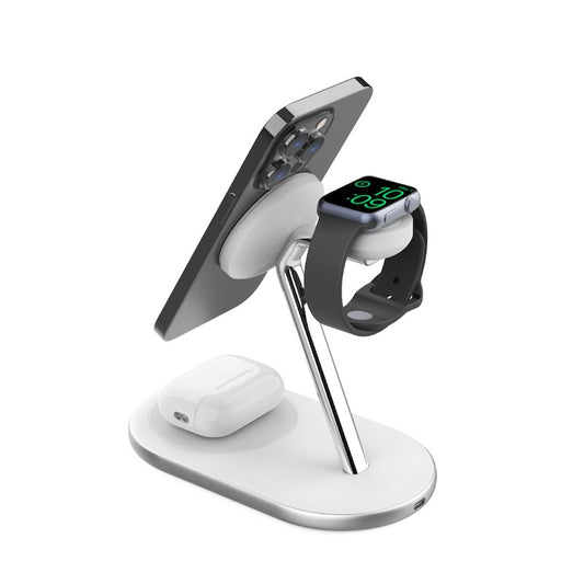 BASE DE CARGA VENTEV 3 EN 1 Qi2 15W MAGSAFE WHITE