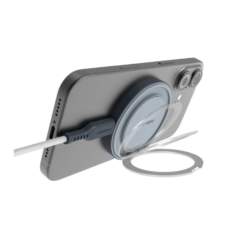 BASE DE CARGA VENTEV CON MAGSAFE QI2 15W ULTRAFAST 360 GREY