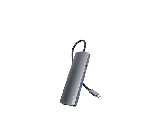 MULTIPUERTO QDOS POWERLINK MINI USB-C 6 EN 1 SILVER