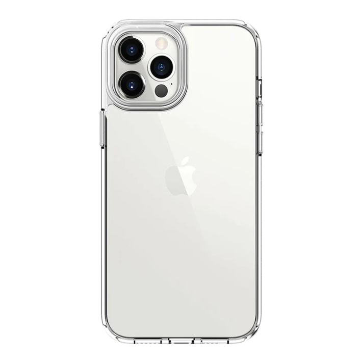 qdos hybrid clear for iphone 12 pro max - clear rigid back with