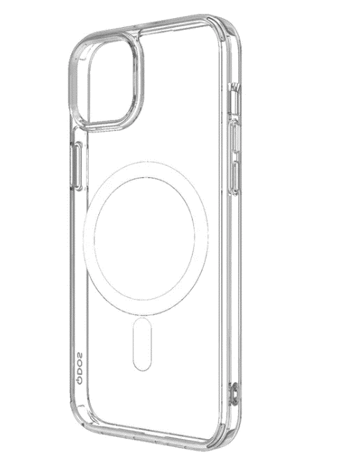 Case Qdos Hybrid Force con Snap (MagSafe) Para iPhone 15 - Transparente