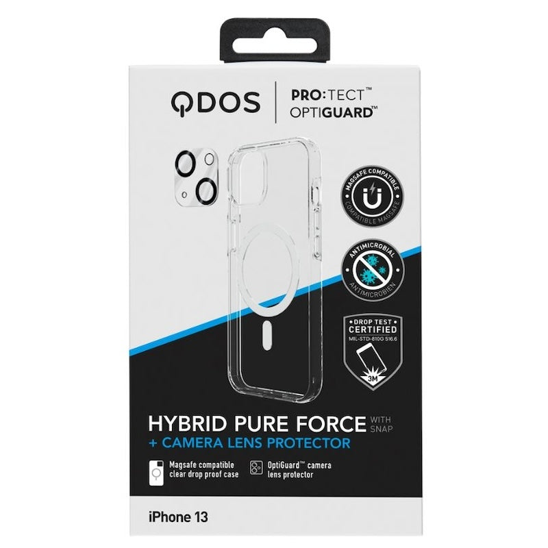 KIT DE PROTECCION QDOS OPTIGUARD PROTECT IPHONE 13 CLEAR