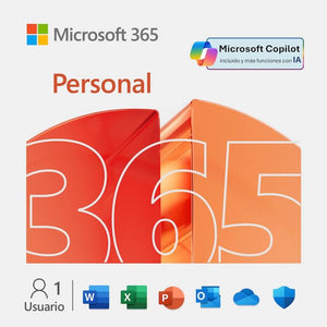 MICROSOFT 365 PERSONAL | SUSCRIPCION 12 MESES | 1 USUARIO