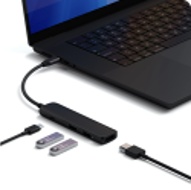 MULTIPUERTO SATECHI USB-C 4 EN 1 4K BLACK